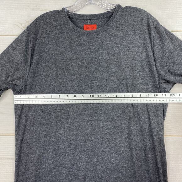 Killion Mens T Shirt Sz M Gray Short Sleeve Crew Neck Classic Minimalist Cotton - Picture 6 of 6
